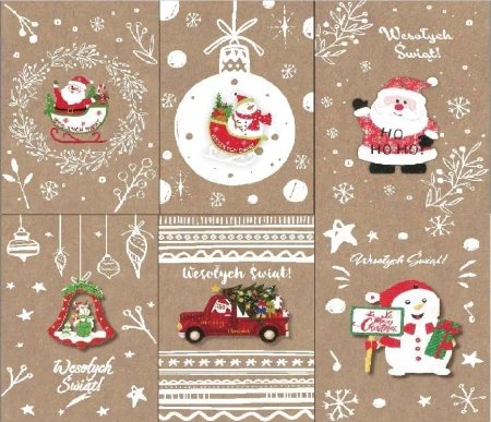 Karnet B6 BN Eco z zawieszką MIX (12szt) - AVANTI