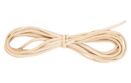 Sznurek do biżuterii ze sztucznej skóry biały - Fandy