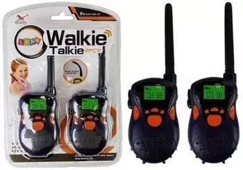 Walkie Talkie 100m granatowe - Leantoys