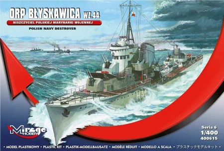 Okręt ORP Błyskawica wz. 44 - Mirage Hobby