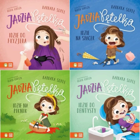Pakiet Jadzia Pętelka idzie do fryzjera +do dentysty +na piknik +na spacer
