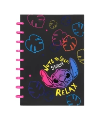 Kołobrulion B5 Disney Black Stitch big ring 100 kartek wzór 1 - PATIO