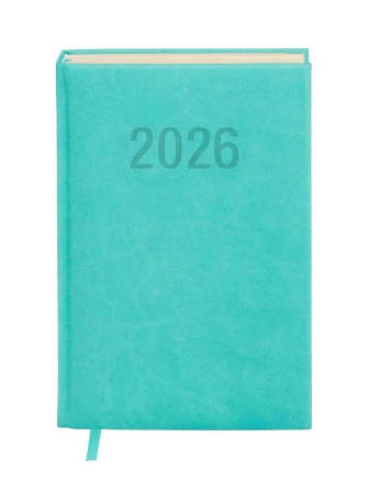 Kalendarz 2026 A5 Colorfix DNS turkusowy - -