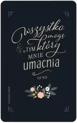 Magnes na lodówkę - Wszystko mogę lux - Szaron