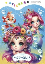 Kolorowanka 135x190 z naklejkami Urocze syrenki - Fresh