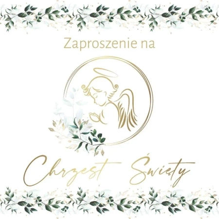 Zaproszenie Chrzest (5szt) - Armin Style