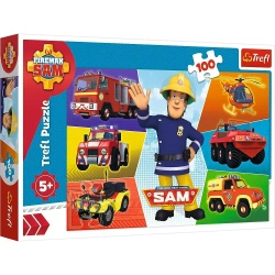 Puzzle 100 Pojazdy Strażaka Sama TREFL