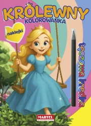Kolorowanka z kredką Królewny - praca zbiorowa