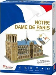 Puzzle 3D Katedra Notre Dame - wersja 2018 - Cubic Fun
