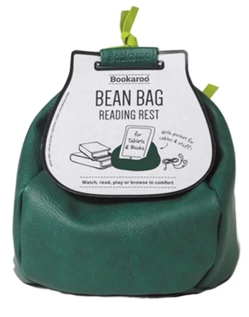 Bean Bag Pufa z kieszonką pod książkę/tablet ziele - IF