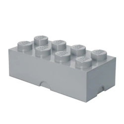 LEGO(R) pojemnik klocek ósemka szary jasny - NHG