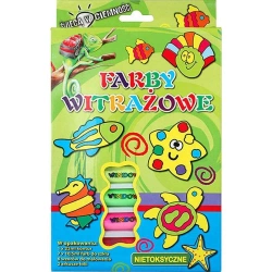 Farby witrażowe 10,5ml 7 kolorów + konturowa - Titanum