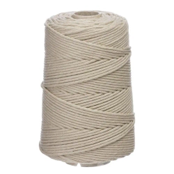 Sznurek bawełniany 3mm 100m piaskowy - Dalprint