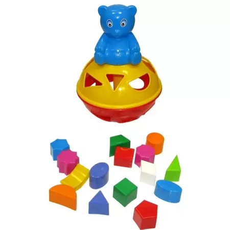Sorter Miś edukacyjny z zegarem - Macyszyn Toys