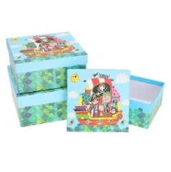 Pudełko prezentowe dziecięce 3szt piraty ROZETTE