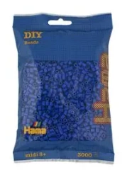 Hama Midi Koraliki w woreczku 3000 niebieskie