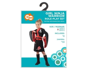 Strój dla dzieci Wojowniczka Ninja rozm.120/130cm - Godan