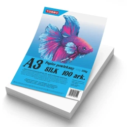 Papier kredowy powlekany A3 350 g/m silk 100 ark - Tobby