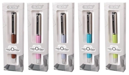 Pióro kulkowe na naboje Reporter Pastel etui GB - Cresco