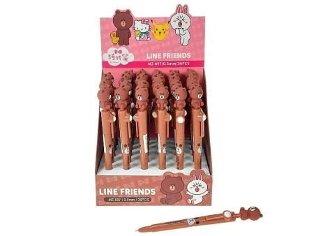 Długopis z Misiem czarny (36szt) - ADAR