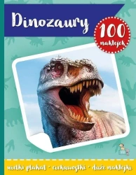 100 naklejek z plakatem. Dinozaury - praca zbiorowa