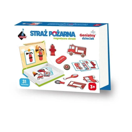 Układanka magnetyczna - straż pożarna - Askato