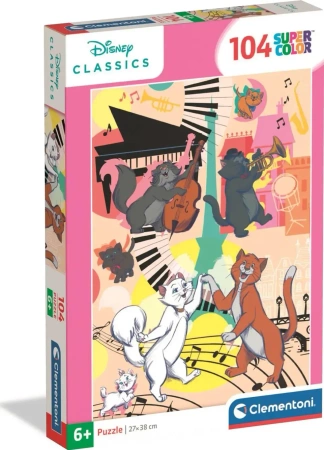 Puzzle 104 Super Kolor Aristocats - Clementoni