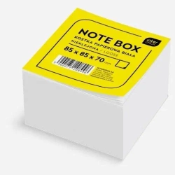 Kostka papierowa 85x85x70mm biała nieklejona - INTERDRUK