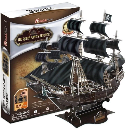 Puzzle 3D Okręt piracki Zemsta Królowej Anny - Dante