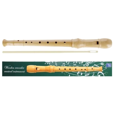 Flet drewniany prosty 8 otworów - STARPAK