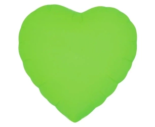 Balon foliowy Serce fluor zielony 46cm - Godan