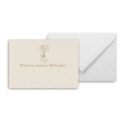 Mini kartka Witaj na świecie - Grupa Kreatywna