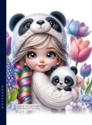 Notatnik 143x200 64K kratka Dziewczynka i panda - Fresh