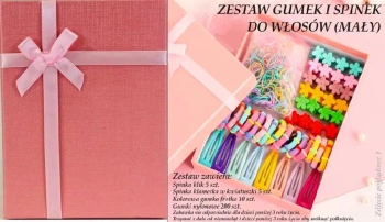Zestaw gumek i spinek do włosów mały
