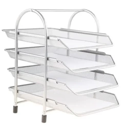 Półka na akta srebrna - NET