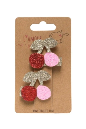 Zestaw spinek z czereśniami - Coralico