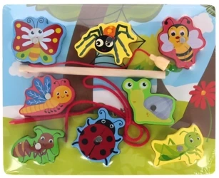 Układanka drewniana magnetyczna Owady - MEGA CREATIVE