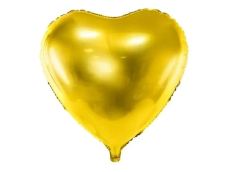 Balon foliowy Serce 45cm złoty - PartyDeco