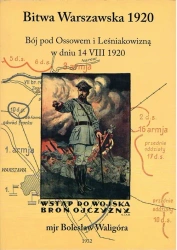 Bitwa Warszawska 1920 r. - Bój pod Ossowem - mjr Bolesław Waligóra (dodruk 2020) - Bolesław Waligóra