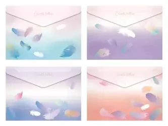 Teczka na zatrzask M A5 PP Lux mix pióra - MFP