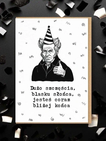 Karnet okolicznościowy Shopenhauer