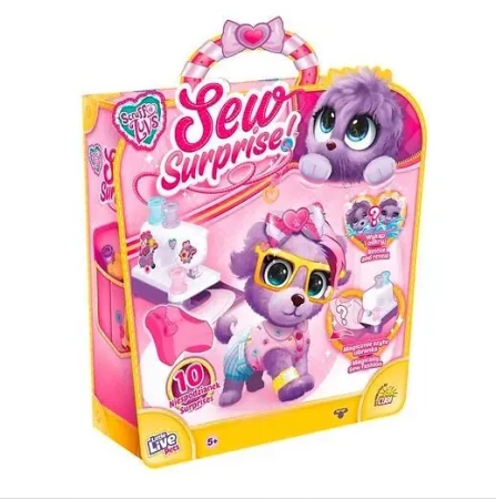 Maszyna do szycia + pluszak fioletowy Little Live Pets Sew Surprise - Cobi