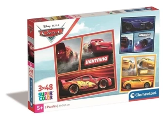 Puzzle 3x48 Super Kolor Cars - Clementoni