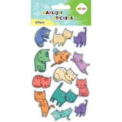 Naklejki Cats 10x20cm HAPPY COLOR - GDD