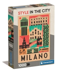 Puzzle 1000 Compact Milano - Clementoni