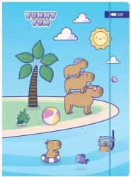 Teczka kartonowa A4+ z gumką Yummy Yum Kapibary - GDD