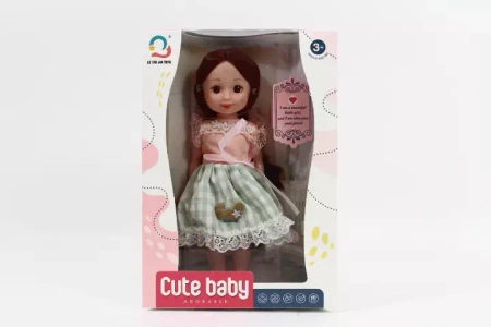 Lalka 27 cm w sukience 500-6 09363