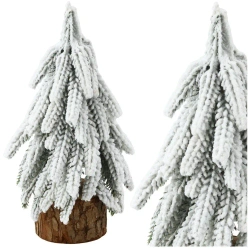 Choinka ozdobna na pniu 30x10cm - Leantoys