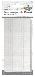 Pianka samoprzylepna 3D 7.5x7.5mm biała 2szt - Titanum