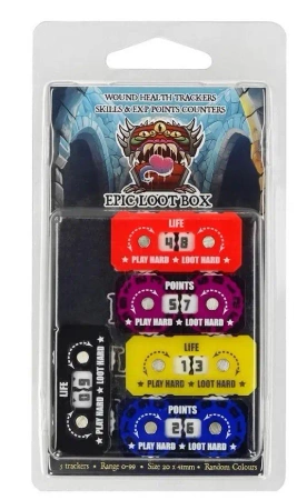 Trackers Counters Range 0-9 20mm Random Colours - Epic Loot Box